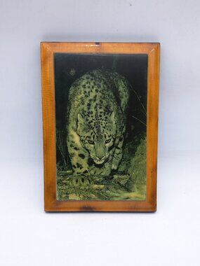 Snow Leopard Wall Plaque 1970s